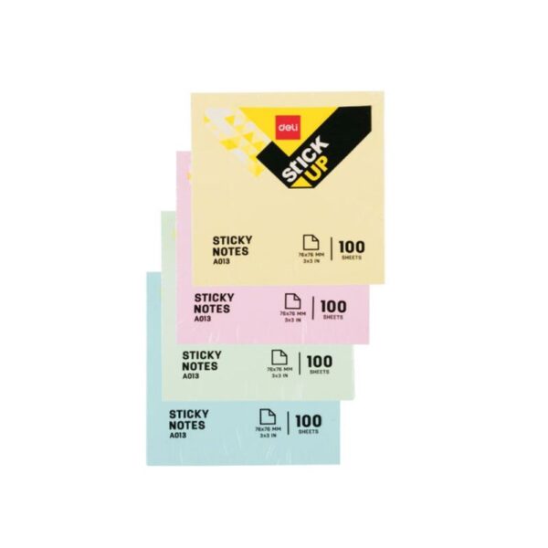 STIKER BLOK DELI MIX BOJE 76X76mm EA01303 100 listova