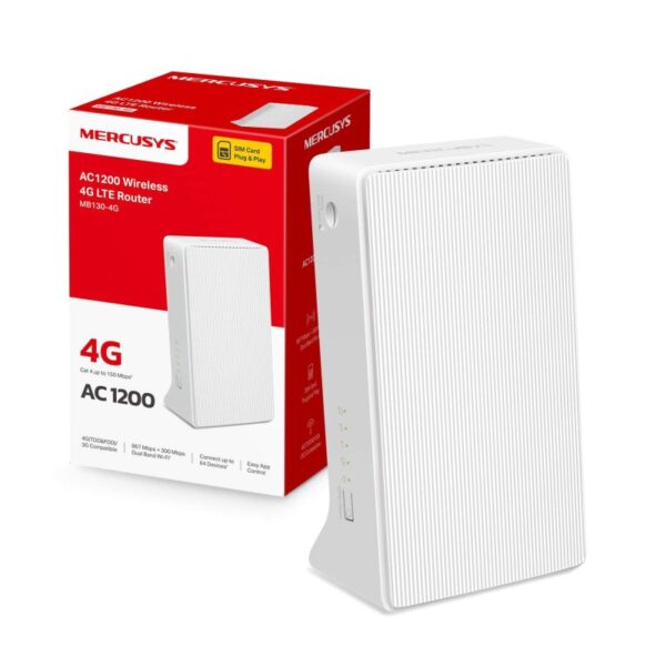 S10038-616 Mercusys MB130-4G AC1200 Wi-Fi 4G LTE Router