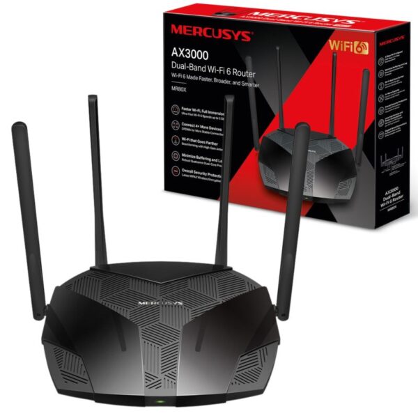 Mercusys MR85X AX3000 Dual-Band Wi-Fi 6 Router
