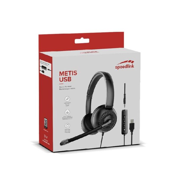 S12435-2257 SPEEDLINK METIS SL-870007-BK 3.5mm + USB