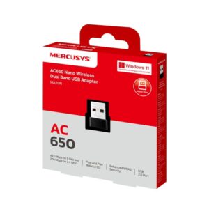 Mercusys MA20N AC650 Wireless Nano USB Adapter