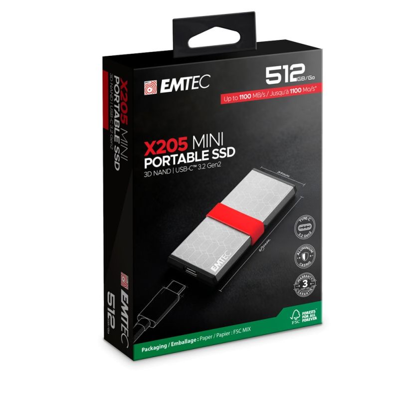 Emtec X205 Mini 1TB Eksterni SSD