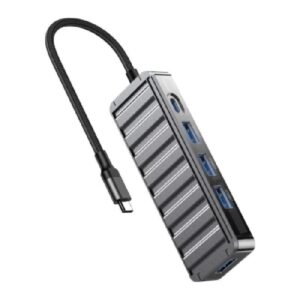 XO HUB016 USB Type-C Multi-hub 7in1 docking station