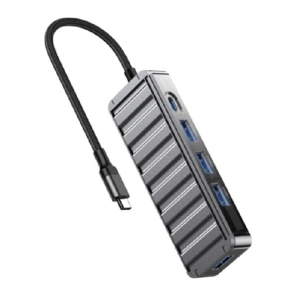 XO HUB016 USB Type-C Multi-hub 7in1 docking station