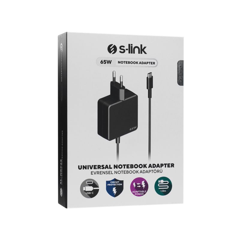 S-Link AC ADAPTER punjač za laptop Type-C SL-NBC65 65W