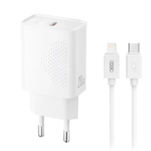 XO L160 20W Type-C Fast Charger + Lightning cable