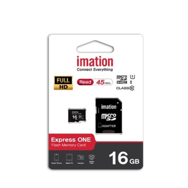 S16318-2860 IMATION microSD 16GB U1 Class10 + adapter