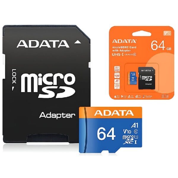 S16382-2876 Micro SD ADATA 64GB Premier UHS-I Class 10