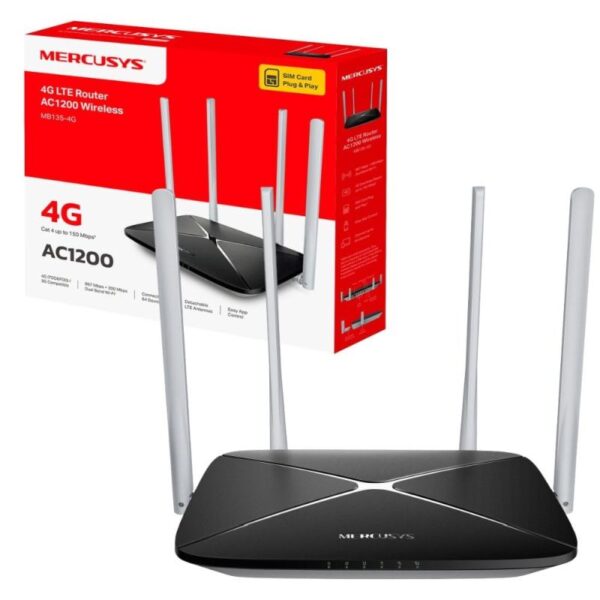 S16541-1506 Mercusys MB135-4G AC1200 Wi-Fi 4G LTE Router