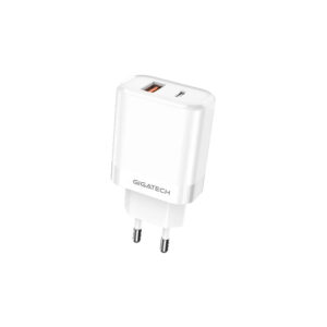 Univerzalni punjac Gigatech NXC251, USB i C izlaz, 25W, bijeli