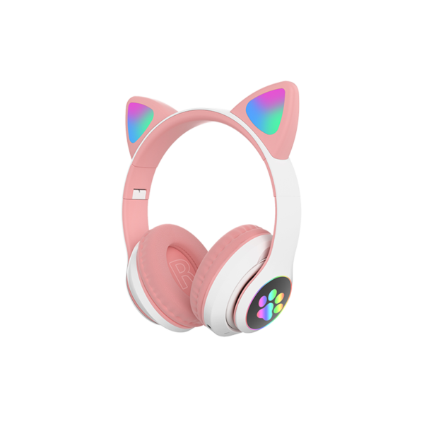 Slusalice CAT EAR STN-28 djecije, wireless, pink + bijela