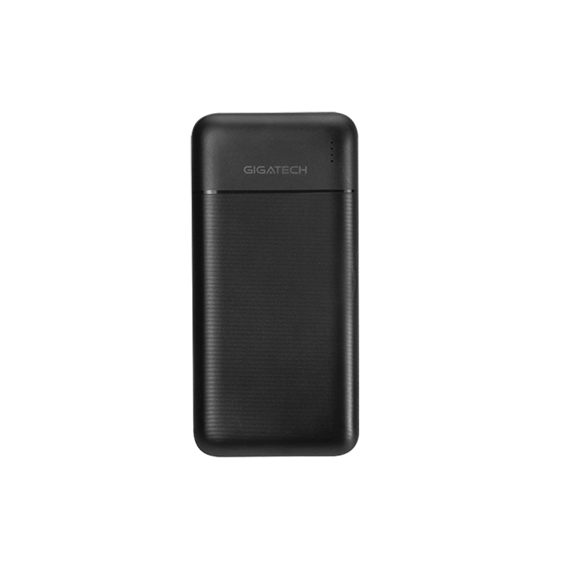 POWER BANK GIGATECH 10000 mAh, USB ulaz, crni