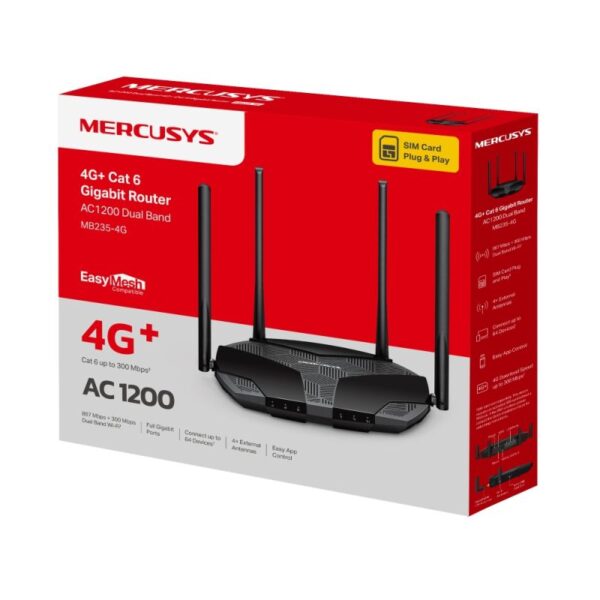 Mercusys MB235-4G AC1200 Wi-Fi 4G+ LTE Router