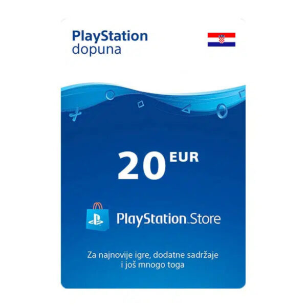 Sony PlayStation Network bon — Digitalni bon 20 EUR, Hrvatska